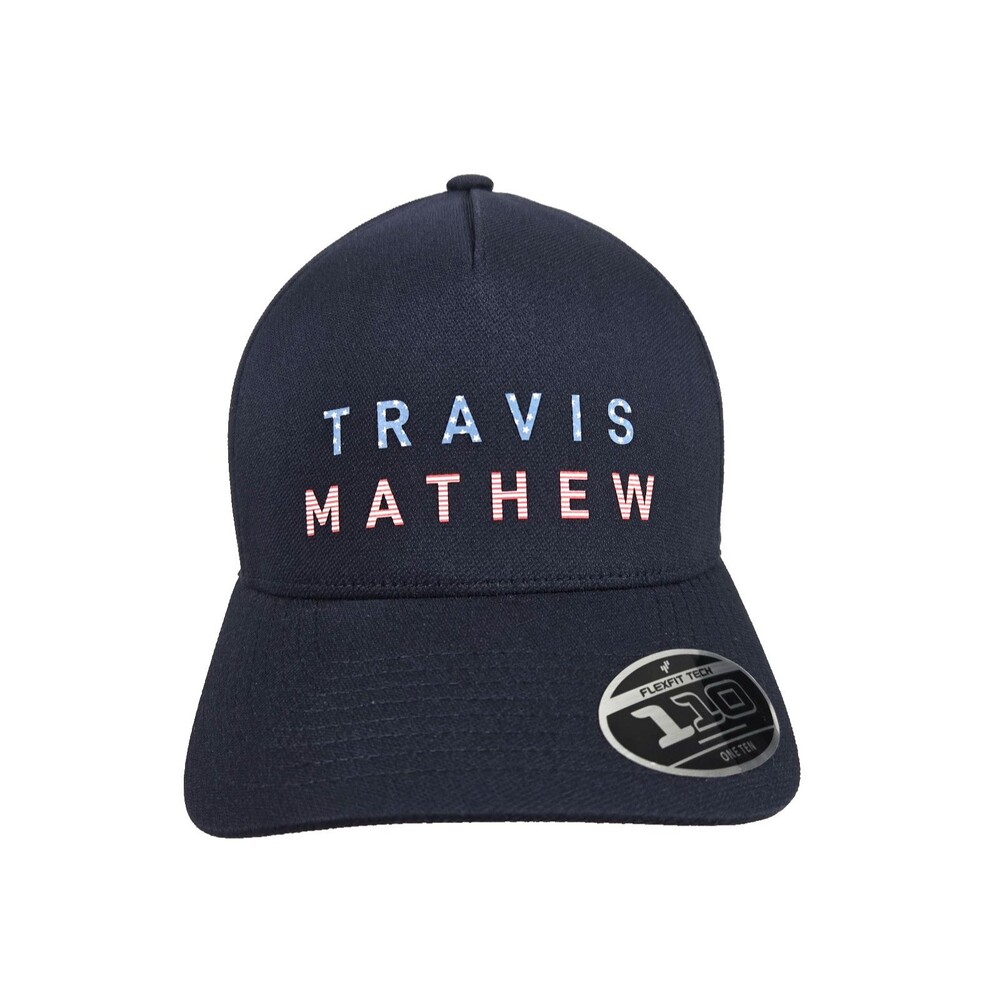 Travis Mathew Firework Float FlexFit 110 Blue Snapback Golf Hat Men's Size New